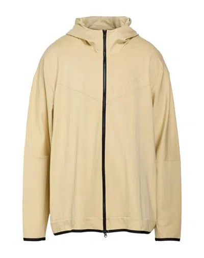 Nike Man Sweatshirt Beige Size Xxxl Viscose, Nylon, Elastane In Neutral