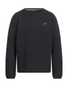 Nike Man Sweatshirt Black Size Xxl Cotton, Polyester In Black