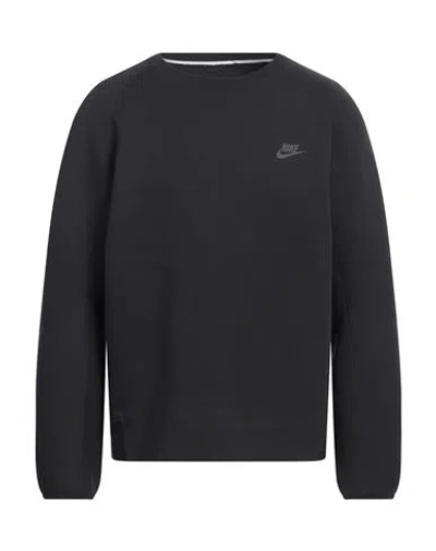 Nike Man Sweatshirt Black Size Xxl Cotton, Polyester