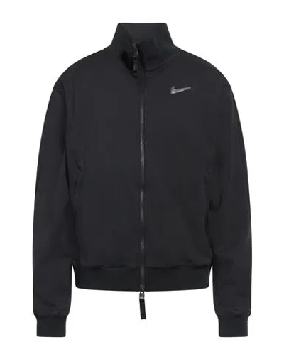 Nike Man Sweatshirt Black Size Xxl Polyester, Elastane