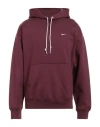 Nike Man Sweatshirt Burgundy Size M Cotton, Polyester In Red