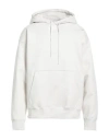 Nike Man Sweatshirt Ivory Size L Cotton, Polyester In White
