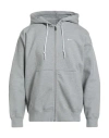 Nike Man Sweatshirt Light Grey Size Xl Cotton, Polyester In Gray