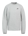 Nike Logo-print Cotton-blend Tech Fleece Sweatshirt In Gray