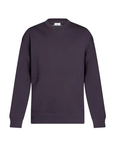 Nike Man Sweatshirt Navy Size Xs Cotton, Wool, Nylon In Black