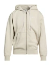 Nike Man Sweatshirt Off White Size S Cotton, Polyester In Neutral