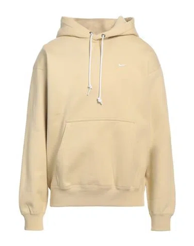 Nike Man Sweatshirt Pastel Yellow Size M Cotton, Polyester