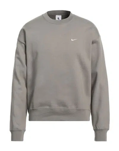 Nike Man Sweatshirt Sage Green Size Xl Cotton, Polyester