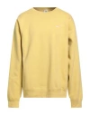 Nike Man Sweatshirt Yellow Size L Cotton, Polyester