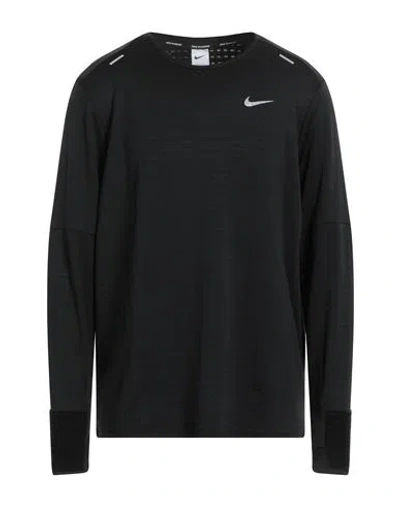 Nike Man T-shirt Black Size Xl Polyester, Elastane