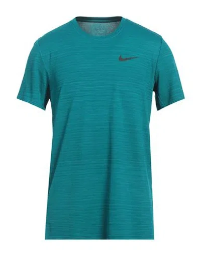 Nike Man T-shirt Deep Jade Size Xl Polyester In Green