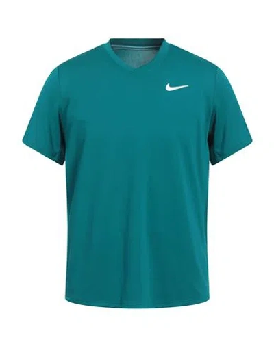 Nike Man T-shirt Emerald Green Size Xl Polyester