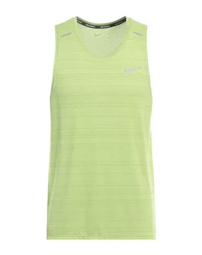 Nike Man T-shirt Green Size Xl Polyester