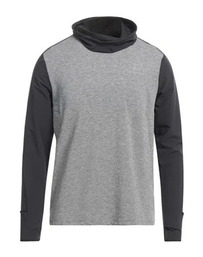 Nike Man T-shirt Grey Size L Polyester, Wool, Elastane