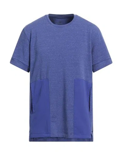 Nike Man T-shirt Purple Size M Polyester, Cotton, Elastane