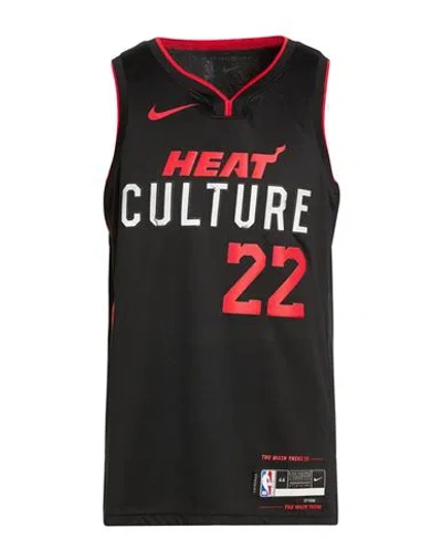 Nike Man Tank Top Black Size Xl Polyester