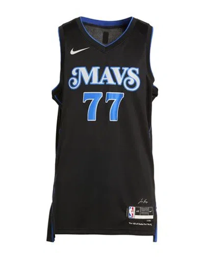 Nike Man Tank Top Black Size Xl Polyester