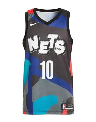 Nike Man Tank Top Dark Brown Size Xl Polyester In Multi