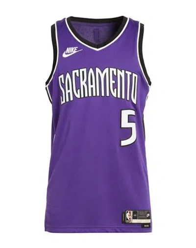 Nike Man Tank Top Purple Size Xl Polyester