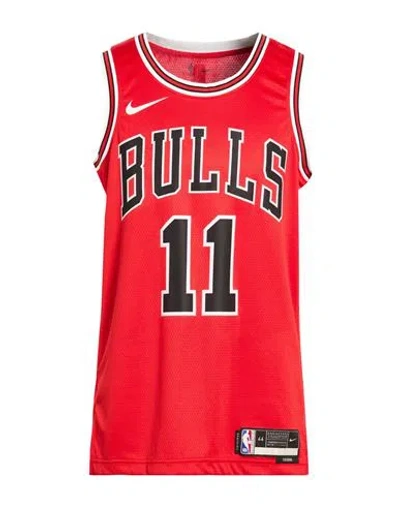 Nike Man Tank Top Red Size L Polyester