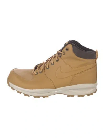 Pre-owned Nike Manoa Leather Haystack Sneakers In Brown
