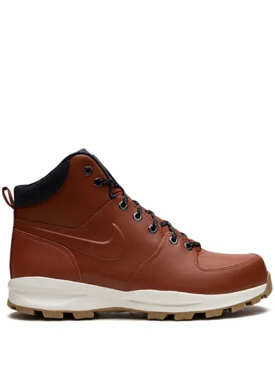 Nike Manoa Leather Se "rugged Orange" Sneakers In Brown