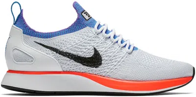 Pre-owned Nike Mariah Flyknit Racer (women's) Sneakers In White/hyper Crimson/pure Platinum In Multi