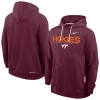 Nike Maroon Virginia Tech Hokies 2025 Sideline Performance Pullover Hoodie In Burgundy