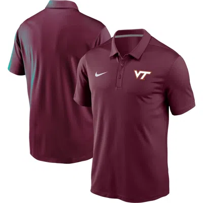 Nike Maroon Virginia Tech Hokies Victory Solid Performance Polo In Burgundy