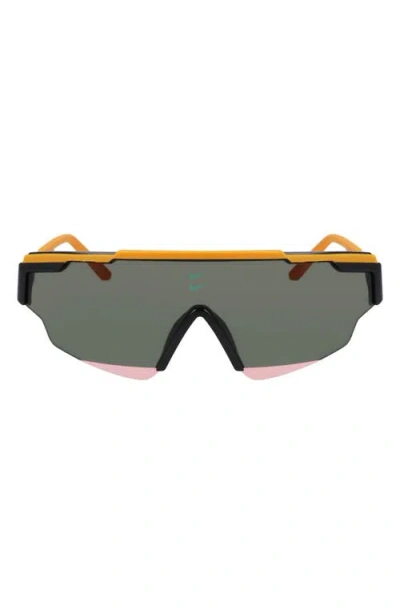 Nike Marquee Edge 64mm Shield Sunglasses In Monarch/green