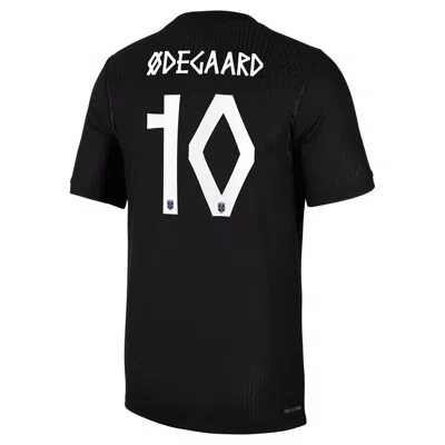Nike Martin Ã¿degaard Norway National Team 2026 Match Away  Men's Dri-fit Adv Soccer Jersey In Black