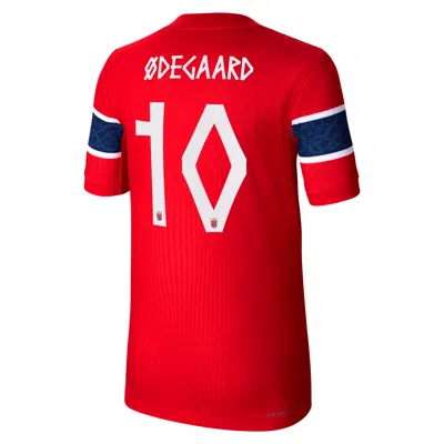 Nike Martin Ã¿degaard Norway National Team 2026 Match Home Big Kids'  Dri-fit Adv Soccer Jersey In Red