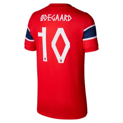 Nike Martin Ã¿degaard Norway National Team 2026 Stadium Home Big Kids'  Dri-fit Soccer Jersey In Red