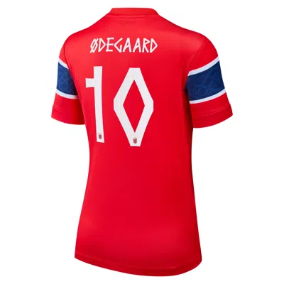 Nike Martin Ã¿degaard Norway National Team 2026 Stadium Home  Women's Dri-fit Soccer Jersey In Red
