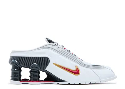 Nike Martine Rose X  Wmns Shox Mule Mr4 'metallic Platinum Varsity Red' In Gray