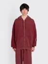 Nike X Martine Rose Hoodie In Burgundy