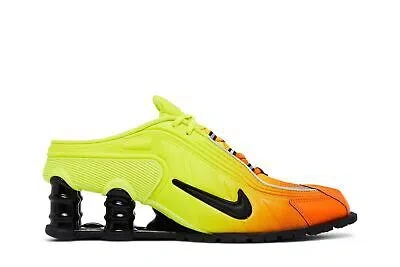 Pre-owned Nike Martine Rose X Wmns Shox Mule Mr4 'safety Orange' Dq2401-800 In Safety Orange/black/metallic Silver