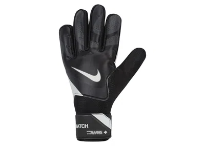 Pre-owned Nike Match Soccer Goalkeeper Gloves In Black/dark Grey/white