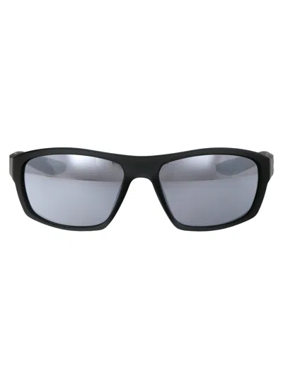 Nike Matte Anthracite Gris Mat Acetate Sunglasses In Black