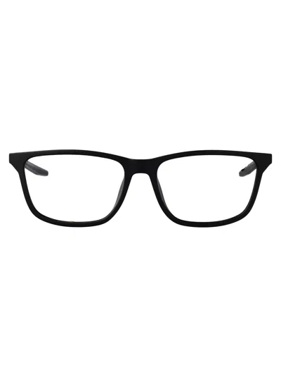 Nike Matte Black Acetate Glasses In Animal Print
