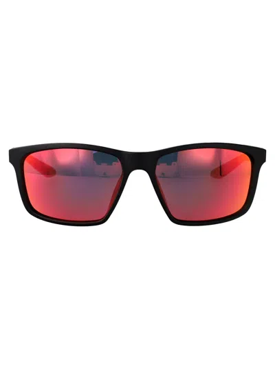 Nike Matte Black/grey/infrared Acetate Sunglasses