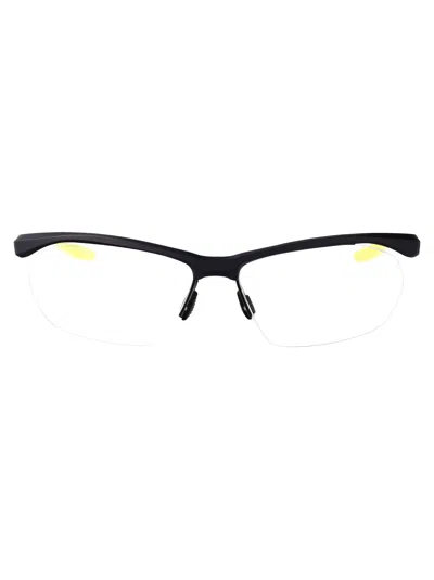Nike Matte Gridiron Acetate Glasses In Black