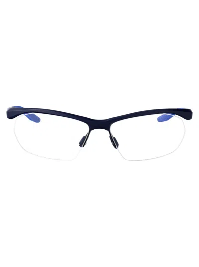 Nike Matte Midnight Navy Acetate Glasses In Black