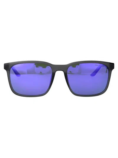 Nike Matte Smoke Grey /polar Purple Acetate Sunglasses In Blue