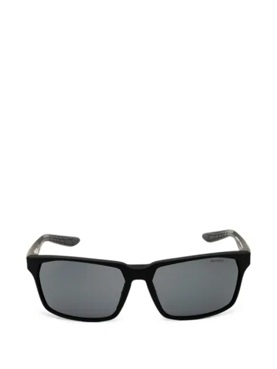 Nike Maverick Geometric-frame Sunglasses In Black