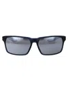 Nike Maverick Rge Rectangle-frame Sunglasses In 410 Midnight Navy/white Bleu/blanc