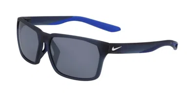 Nike Maverick Rge N If2488x 410 Men's Sunglasses Blue Size 59 In Matte Midnight Navy Blue