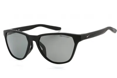 Pre-owned Nike Maverick Rise Sunglasses In Matte Black/grey Polarized (dq0868/011)