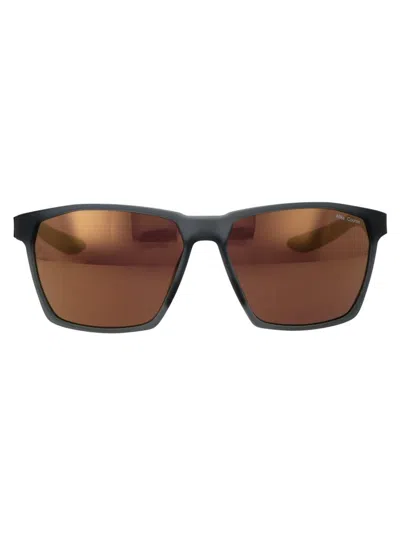 Nike Maverick Square Frame Sunglasses In Grey