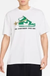Nike Max90 Vintage Dunk High Graphic T-shirt In White